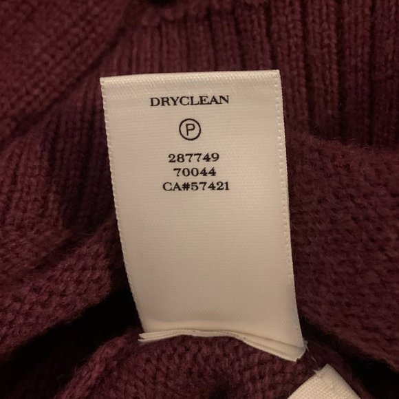 Ann Taylor Eggplant color Layered Sweater with Chiffon Liner - Picture 7 of 9